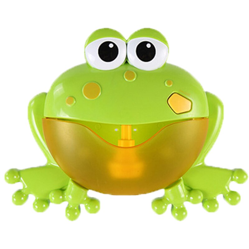 Bath toy bubble machine crab music frog bath soap automatic bubble machine plastic duck waterwheel bath toy children baby bath t: Light Yellow