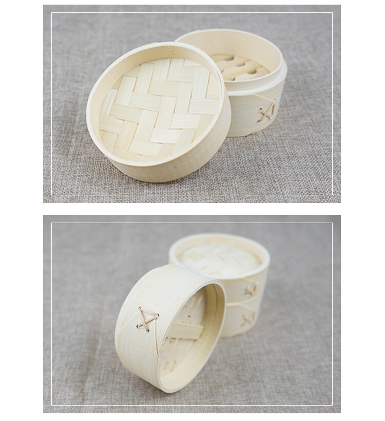 Huishoudelijke Handgemaakte Bamboe Stoomboot Fortunei Mini Bamboe Stoomboot Voor De Kleine Gestoomde Broodje Gestoomde Broodjes: 10cm