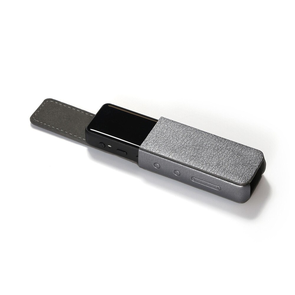 Pu lederen beschermhoes voor fiio btr 3k bluetooth versterkerontvanger magnetische flip shell opberghoes voor fiio btr 3k