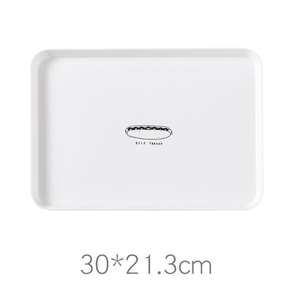 The Brot Kunststoff-Tablett PP, contenedor de postre, bandejas de Werkzeuge Geschirr Einfache Dekoration Geschenk, 1 Uds.