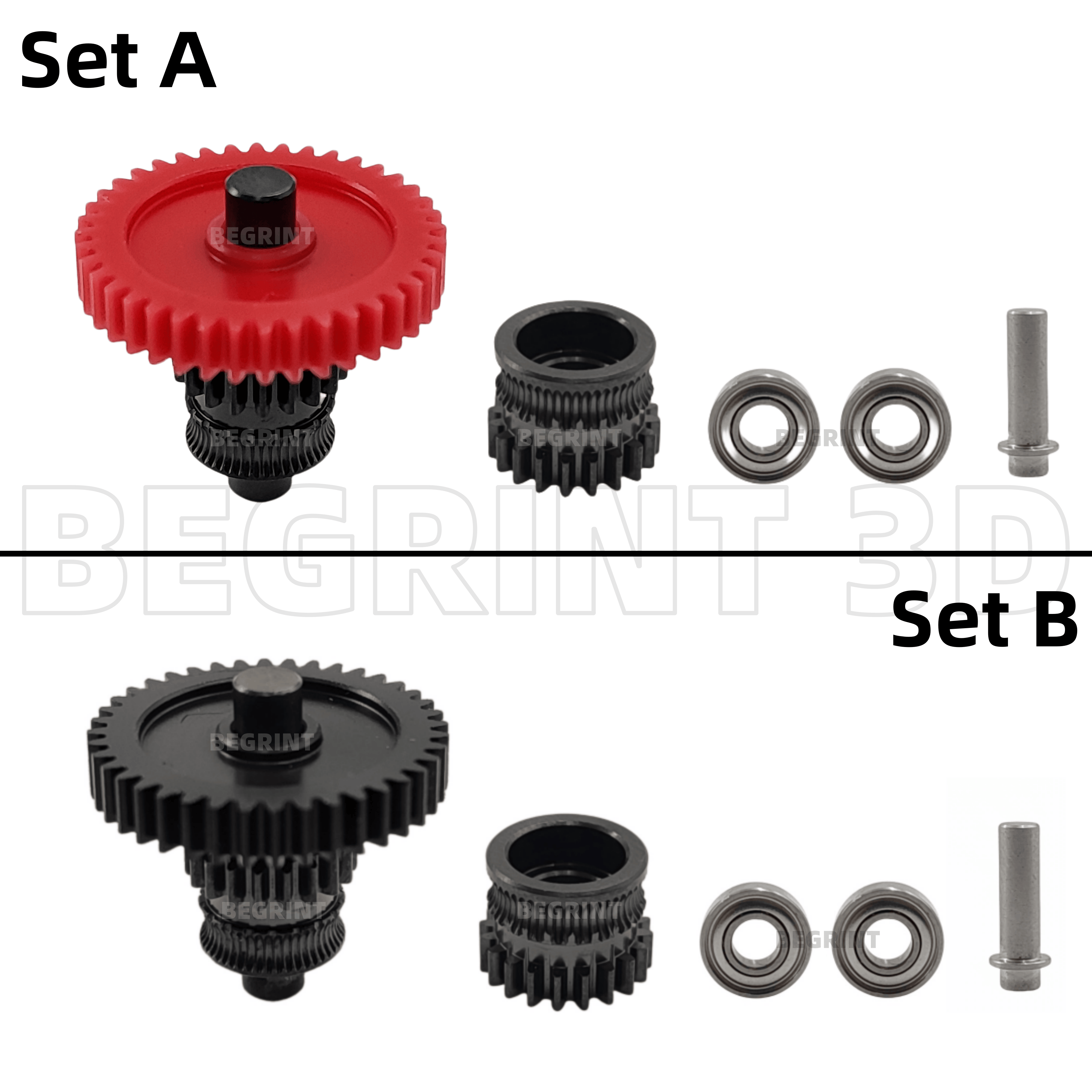 Per Kobra3 Combo Estrusore Kit ingranaggi con rivestimento nano Kit ingranaggi monopezzo in acciaio temprato ad alta precisione per Anycubic Kobra 3