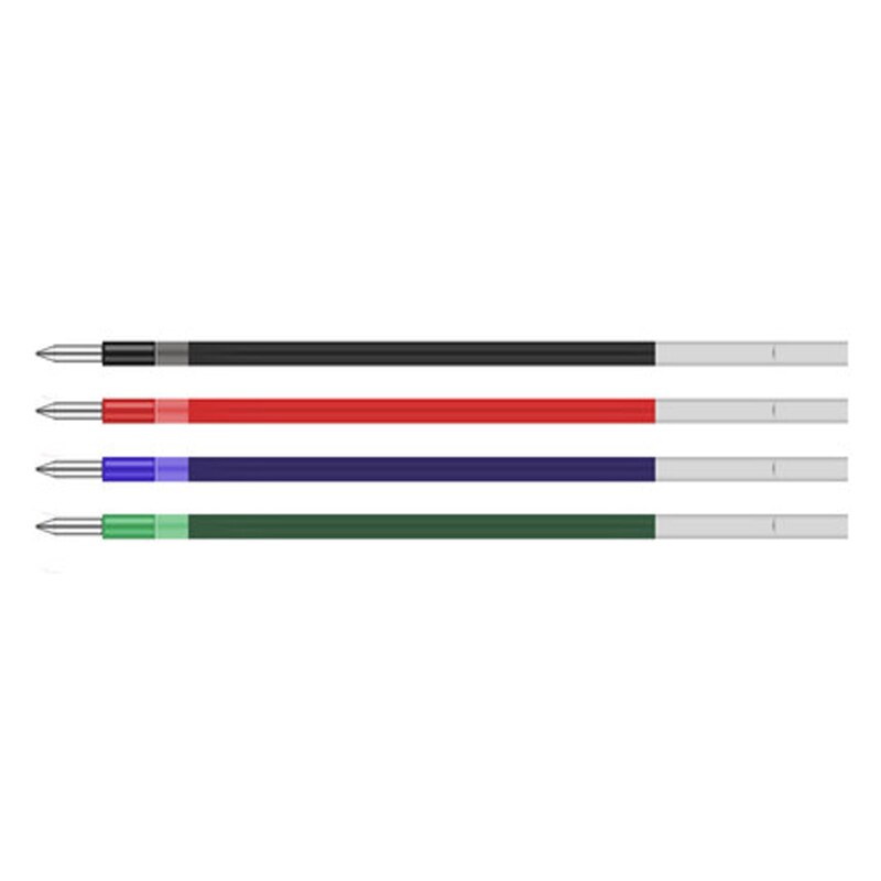 6 stk / lot uni sxr -80-05 genopfyldning til msxe 5-1000-05 kuglepen 0.5 mm-4 farver (sort, rød, blå, grøn) at vælge