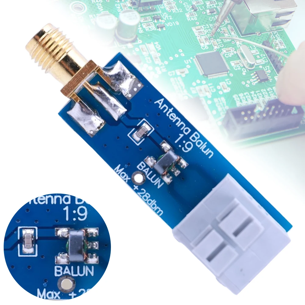 Antenne 1/9 HF Balun RTL-SDR 160M-6M Antenne HF Balun One Nine Antenne HF à fil long avec protection d'entrée d'antenne pour Ham It Up