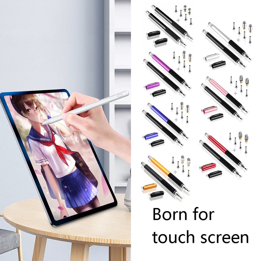 Disc Doek Hoofd Capacitieve Touch Handschrift Schilderij Pen Met Pen Houder