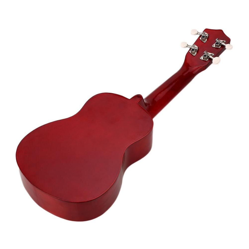 Small Guitar Wooden Ukulele 21" Ukelele 4 Strings Hawaiian Wood Musical Instrument