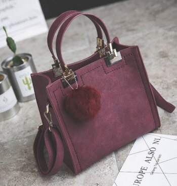 Vrouwelijke Schoudertassen Voor Vrouwen Mode Crossbody Tas Luxe Handtassen Vrouwen Tassen Reizen Hairball Tas: Purple