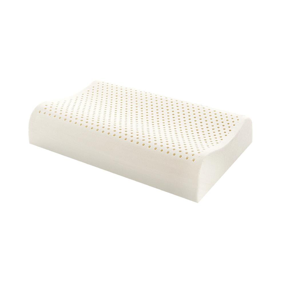 Thailand naturlig latex seng cervikal ortopædisk pude 60 x 40 x 12 x 10cm sove sengetøj bølgekurve formet hukommelse skum puder