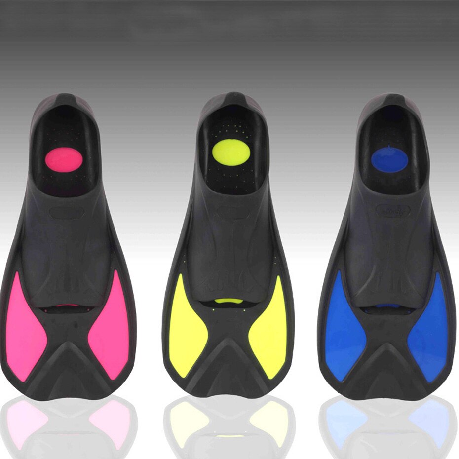 Fins Shoes Swimming Fins Short Flipper Diving Flippers Silicone Portable Comfortable Diving Equipment