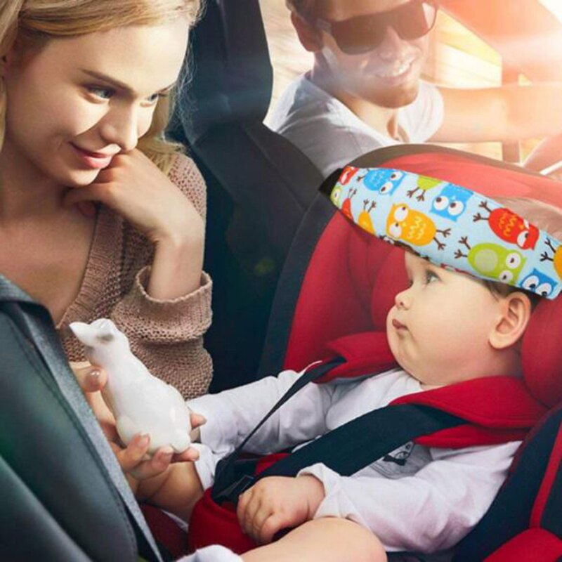 Baby tilbehør klapvogn bilsæde sovesele lille barn hovedbeskytter støtteholder børn justerbar bomuldsbælte