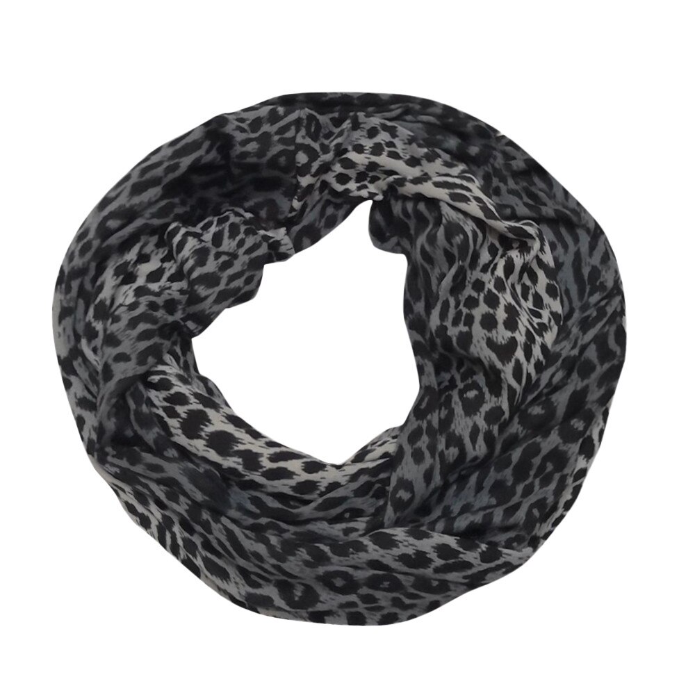 Kvinder voksne tørklæder vinter cashmer varmt tørklæde leopard print loop lynlås lomme tørklæde ring foulard femme bufanda cachecol
