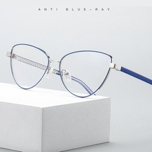 Cat Eye Leesbril Vrouwen Mode Anti Blauw Licht Computer Presbyopie Brillen