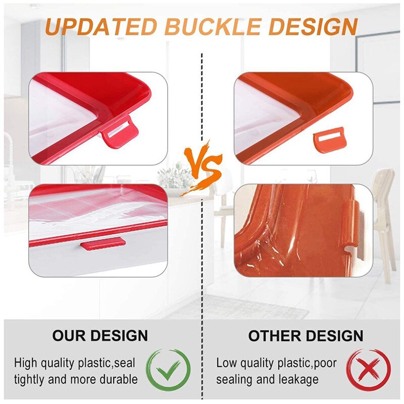 Kitchen Accessories Clever Tray Food Preservation Plastic Wrap Food Storage Reusable Serving Fruit And Vegetable Tools