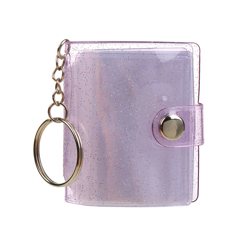 Mini porte-clés album photo Liberty, petit pendentif album photo avec porte-clés, porte-clés de poche de stockage photo portable ID, 2 ", 20: Rose