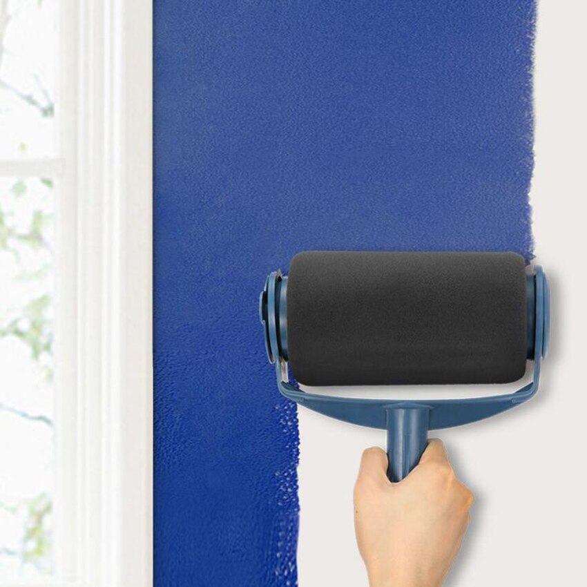 Coureur de peinture Pro rouleau brosse poignée outil coupe-bordures salle peinture murale maison jardin outil rouleau peinture ensemble de pinceaux + rallonge pôle