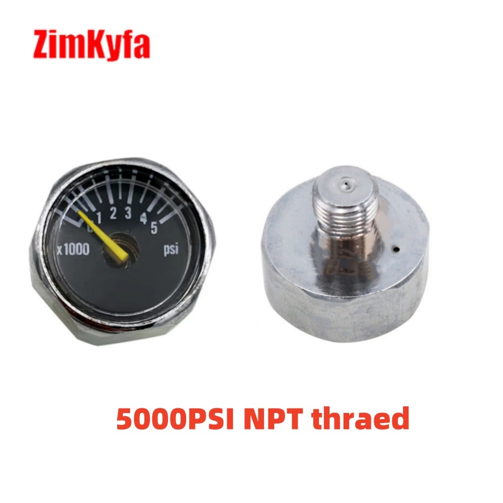 Manómetro de manómetro mini micromanómetro de aire comprimido HPA con perfil pequeño 1/8BSPP(G1/8),1/8NPT