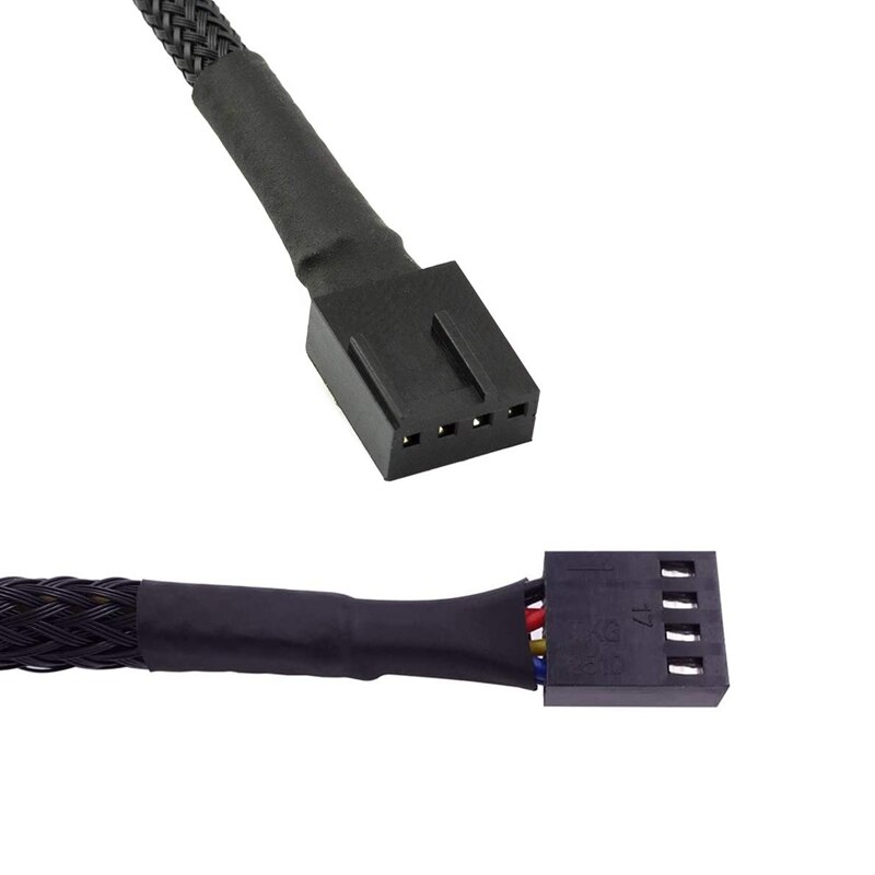 10Pcs 4 Pin Pwm Fan Extension Power Cable Connector Case Man-vrouw Uitbreiding Kabels Compatibel Met 4 Pin/3Pin Fan