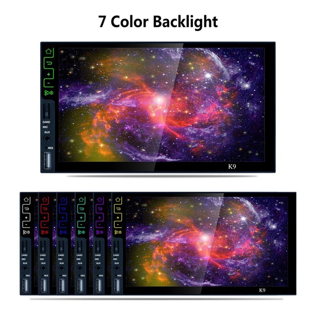 K9 7" Touch Capacitive Screen For Android 5.1 Player Car DVD Wifi Connect GPS Navigation FM/AM Radio Tuner