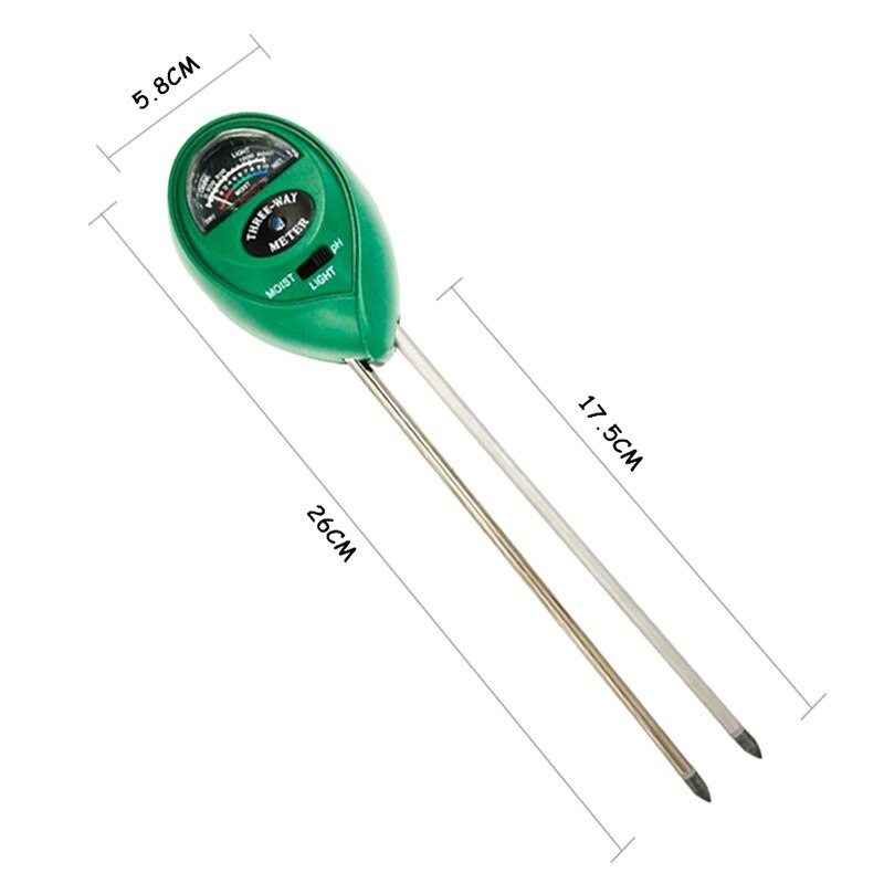 Soil Moisture Measuring Sensor 3 in 1 Humidity Hygrometer Hydroponic Gardening Plant Flower Soil PH Tester Analysis Tools