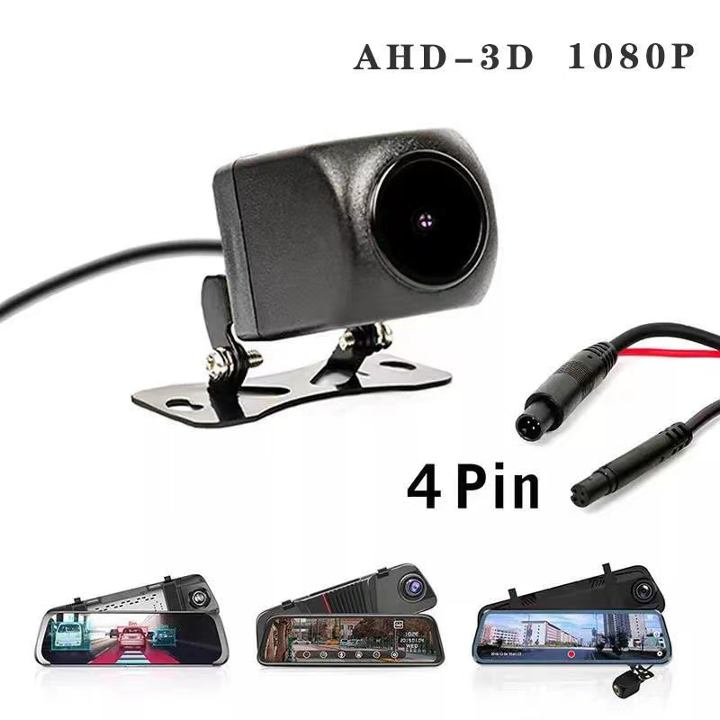 Ahd 1080p bakre kamera 4 -stifts bakkamera för bil-dvr carplay android auto dash cam förlängningskabel