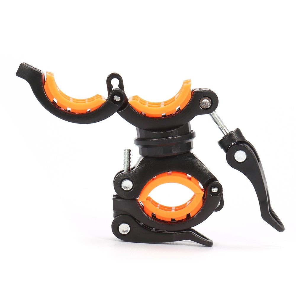 Alonefire 360 graders rotation cykellommelygteholder cykellygte lommelygte mount led hoved front lygte holder clip mount