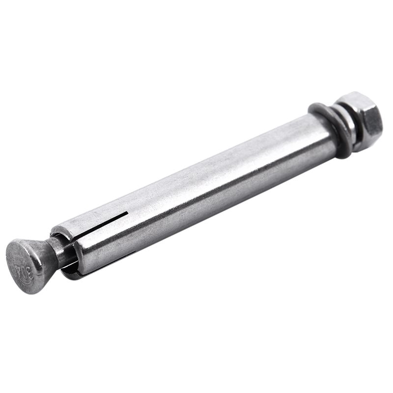 2 st rostfritt stål rå stil sköld ankare ögla bultar  m6 x 82mm, silver