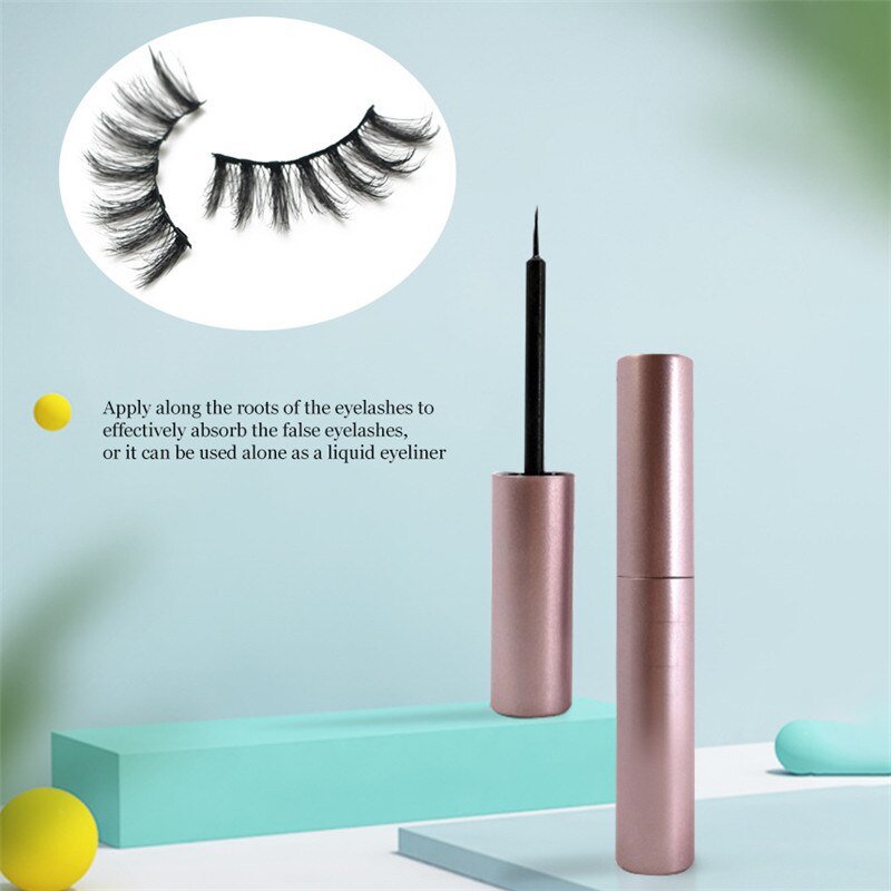 Set di ciglia magnetiche 3D impermeabile duraturo Eyeliner magnetico naturale magnete ciglia estensione trucco Kit ciglia finte