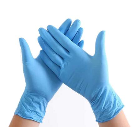 Handschoenen 100 Stuks Wit Blauw Disposable Nitril Handschoenen Latex Voor Huishoudelijke Schoonmaakmiddelen Industriële Wassen, Handschoenen S,M,L