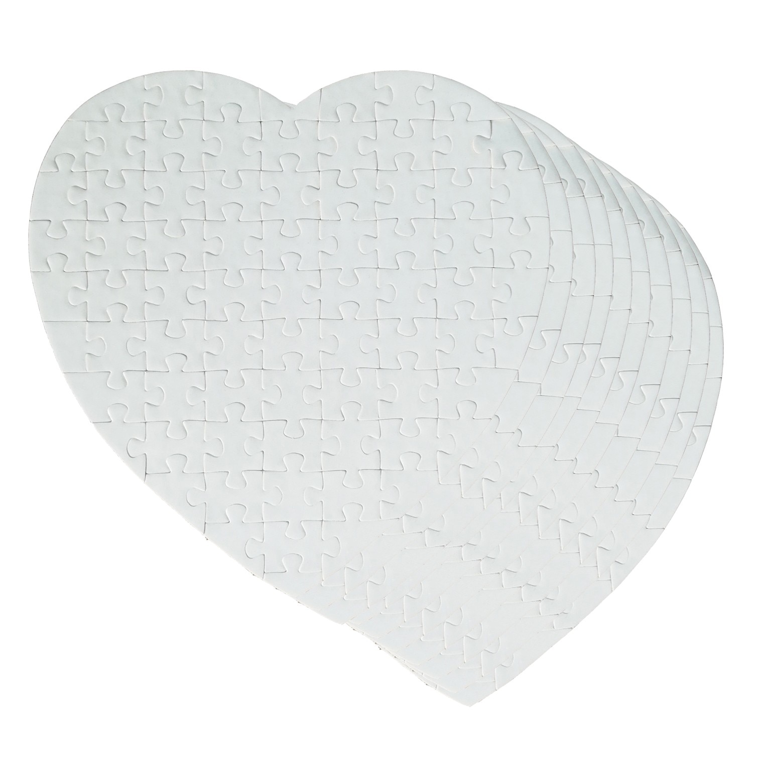 Sublimation Blank Jigsaw Puzzle - 10 Piece Heart - DIY Craft - Custom Print