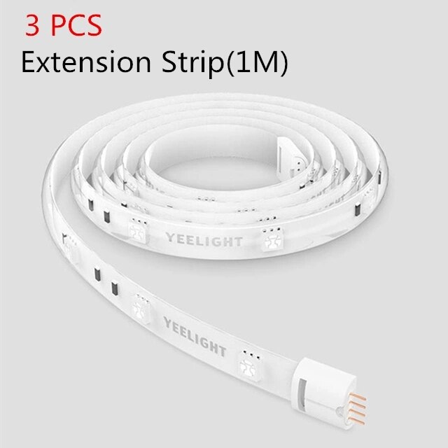 Xiaomi Yeelight Smart Light Strip 1m Extendable LED RGB Color Strip Lights Work with Alexa Google Assistant Mi Home Automation