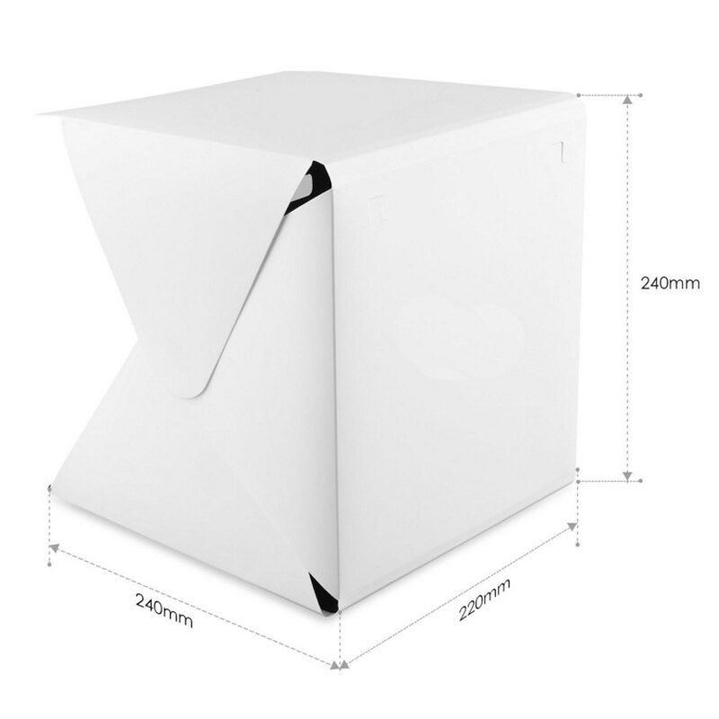 Mini iluminação led fotografia estúdio softbox led luz suave caixa de fundo da foto da câmera iluminação tenda kit