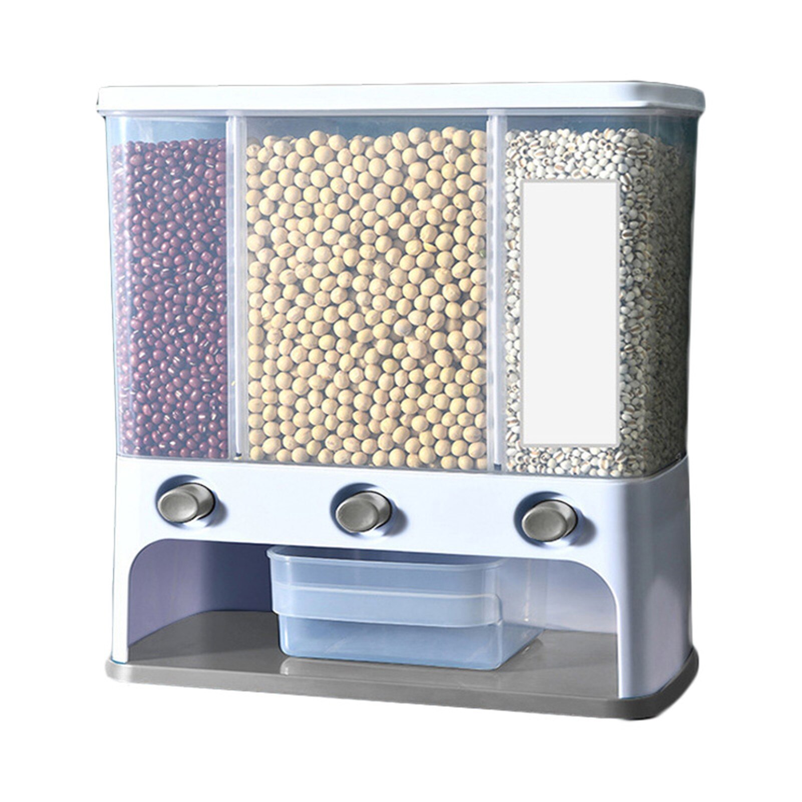 Wall Mounted Separate Rice Bucket Cereal Dispenser... – Vicedeal