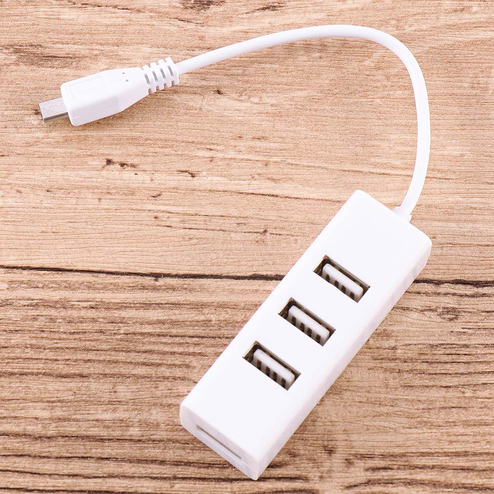 Multi-function White Micro USB To 4 Port OTG Hub For Raspberry 0 Power Switch Extension Cable Charging Cable
