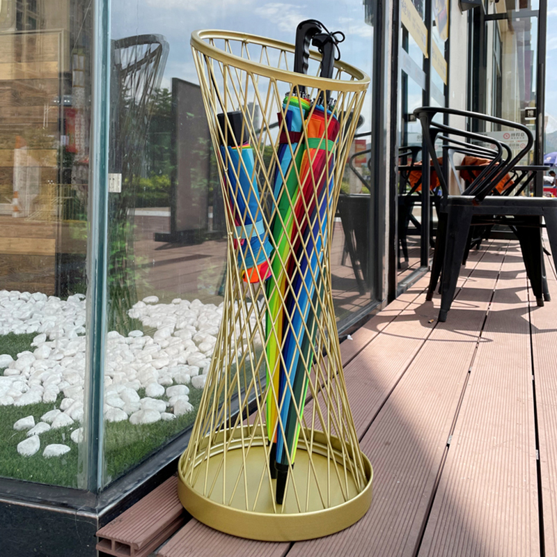Hause Dekoration Zubehör Möbel nordisch Eisen Kunst Regenschirm Stehen Große Strand Regenschirm Lagerung Gestell Veranda Hotel Empfangshalle Regen Getriebe