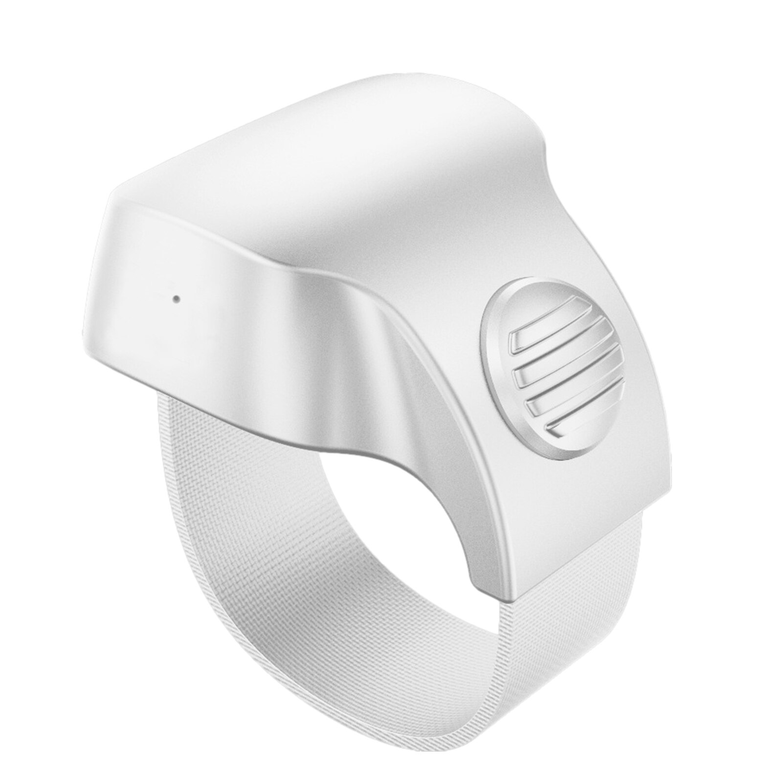 Adjustable Multifunctional Wearable Devices Smart Finger Ring Phone Bluetooth Ring Remote Control E-book Page Turner Ring: White
