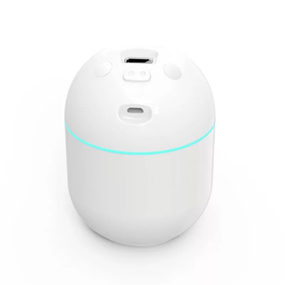 Ultradźwiękowy mininawilżacz powietrza dyfuzor olejków eterycznych robić powietrza Freash robić skóry twarzy rozpylacz Nano mgiełki z doprowadziło lampka nocna 220ml