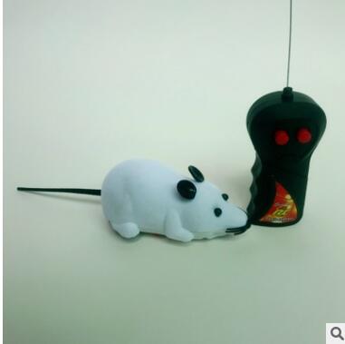 Nuovi giocattoli per gatti a 8 colori telecomando senza fili RC simulazione topo giocattolo topo elettronico giocattolo per topi per gattino gatto novità giocattolo: bianca nero