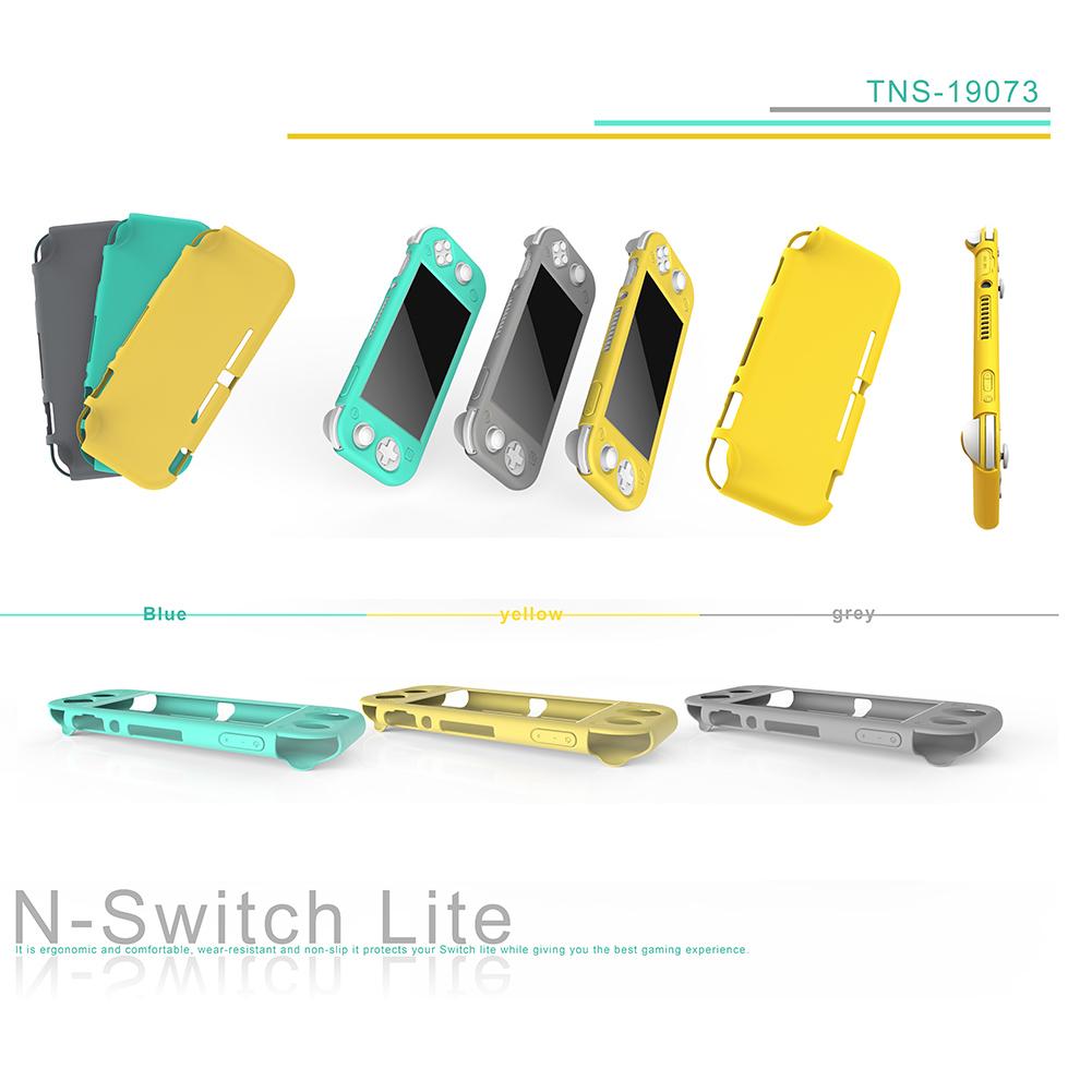 Carcasa protectora de silicona antiarañazos para consola Nintendo Switch Lite, de paquete completo, prevención de polvo