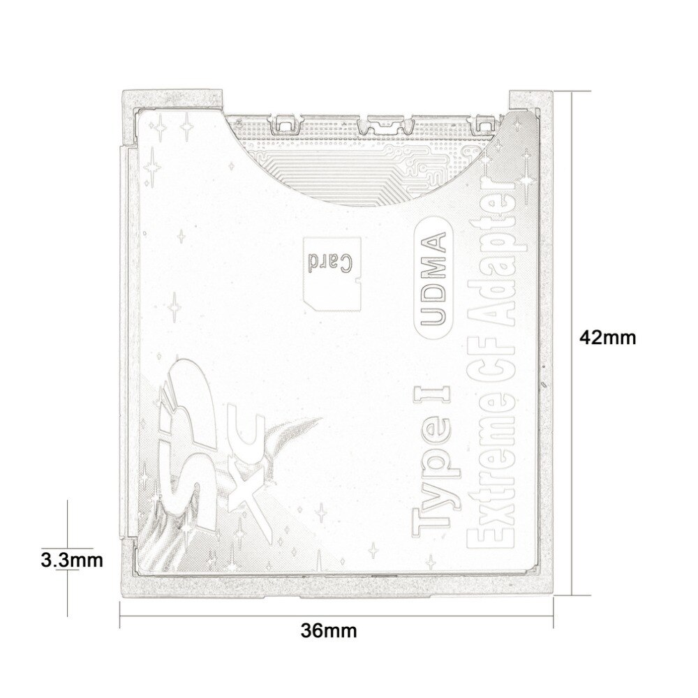 100% Single Slot Extreme For Micro SD/SDXC TF To Compact Flash CF Type I Memory Card Reader Writer Adapter Newest