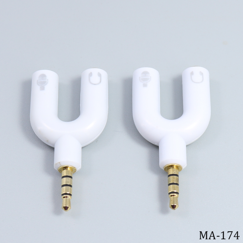 3.5 Mm Jack Audio Splitter 1 Ingang 2 Uitgang Hoofdtelefoon 1 Mannelijke Voor 2 Vrouwelijke Adapter Audio Lijn 1 Tot 2 Aux Kabel 3.5 Mm