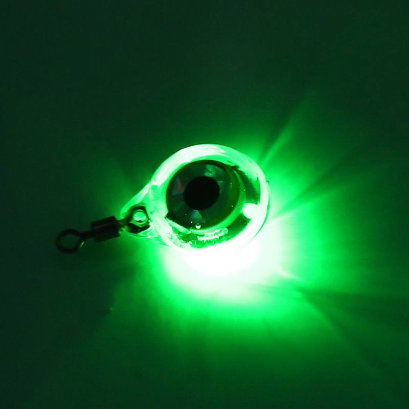 Mini luz Led de pesca nocturna subacuática, señuelo para atraer peces, luz Led nocturna subacuática, nuevos suministros de agua para peces: Green