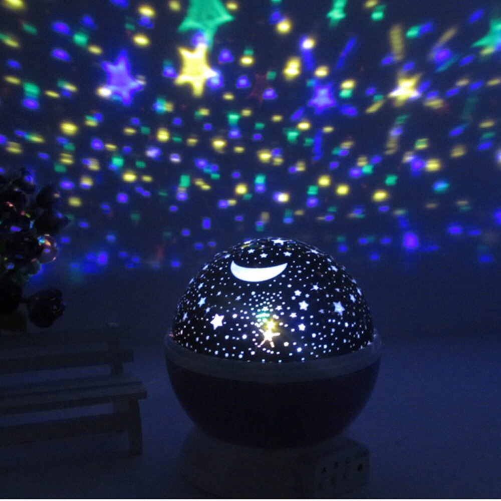 Night Light Starry Sky Lamp Projection Lamp Dream Romantic Rotating Dazzling Girls Bedroom Decoration Starry Sky Lamp Children