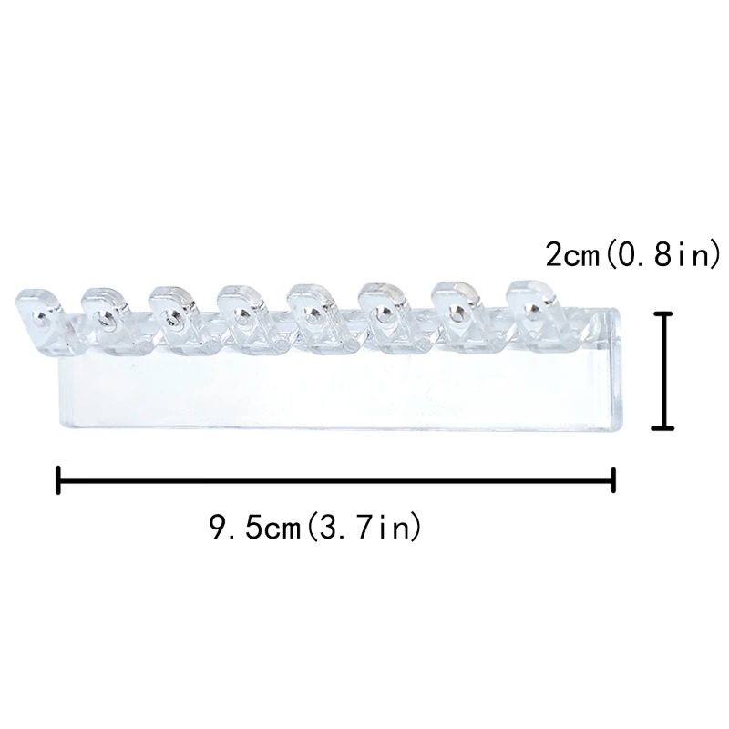 3 stk. halskjedeholder, halskjedeorganisator veggmontert med 8 kroker, for oppheng av smykker, armbånd, armbånd og ringer
