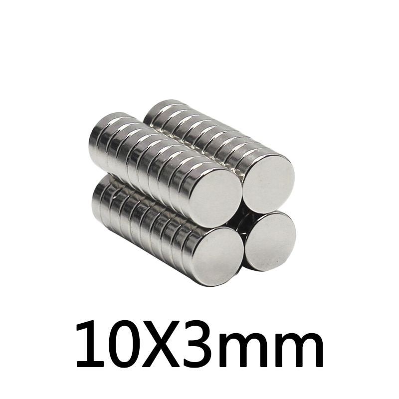 10 ~ 50Pcs Permanente Ndfeb Super Sterke Krachtige Magneten 10X3 Mm N35 Ronde Magneten 10X3mm Neodymium Magneet Dia 10*3 Mm Circular10
