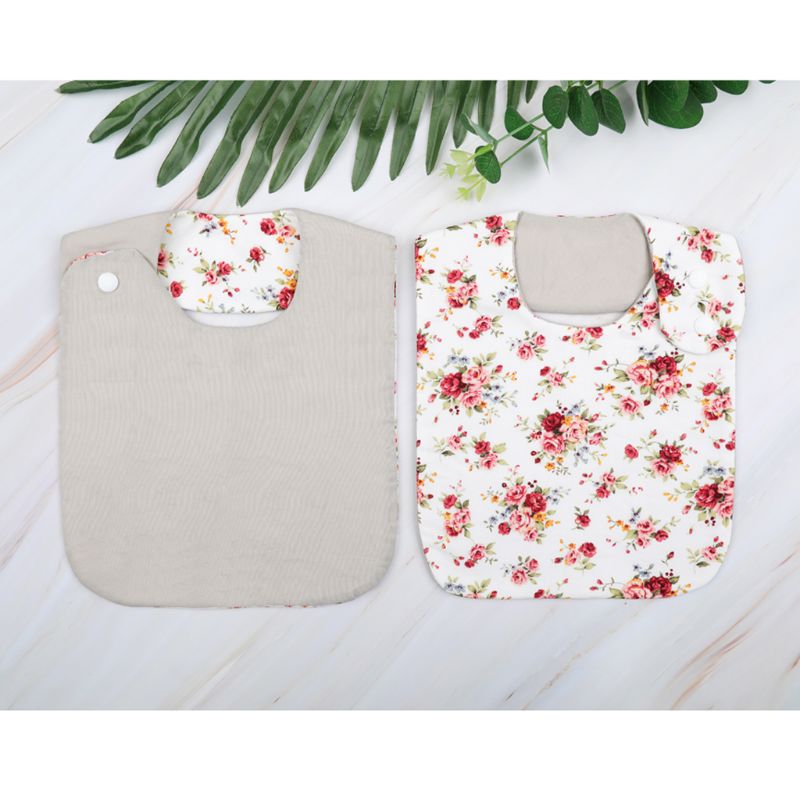 Bavoirs en coton Double face pour bébés, imprimé Floral, Vintage, Bandana, tablier d'alimentation, serviette de salive pour garçons et filles
