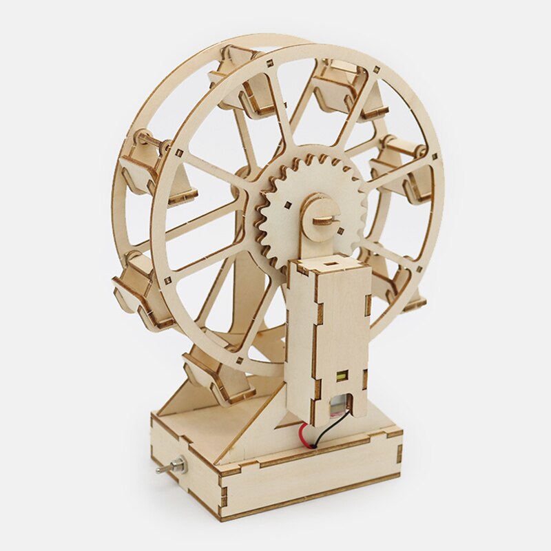 Handgemaakte reuzenrad kleine productie materiaal diy gemonteerd kind wetenschap speelgoed reuzenrad model