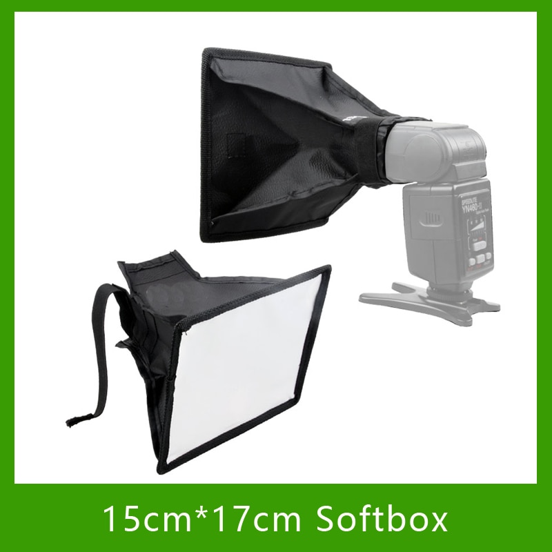 Studio Foto Accessoires Universele Externe 15 cm * 17 cm Opvouwbare Flash Diffuser Softbox Reflector Voor Alle DSLR Camera Speedlites