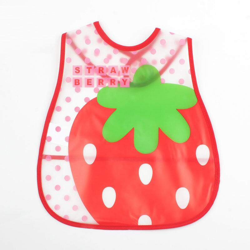 Joli tablier d'alimentation pour bébés | 1 pièce, combinaison imperméable pour bébés nid saliva pour nourrissons enfants alimentation Smock bavette bavette: Strawberry