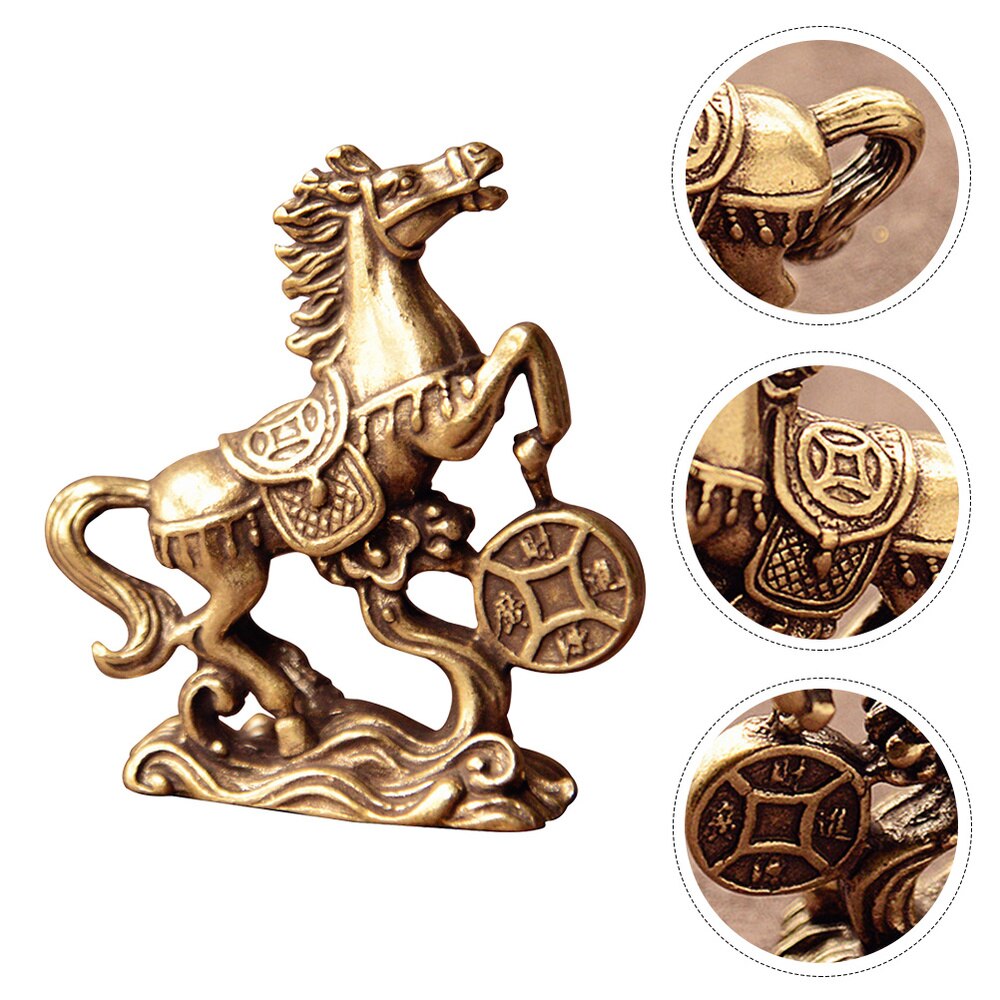 Copper Office Feng Shui Lucky Horse Ornaments Rich Horse Furnishings