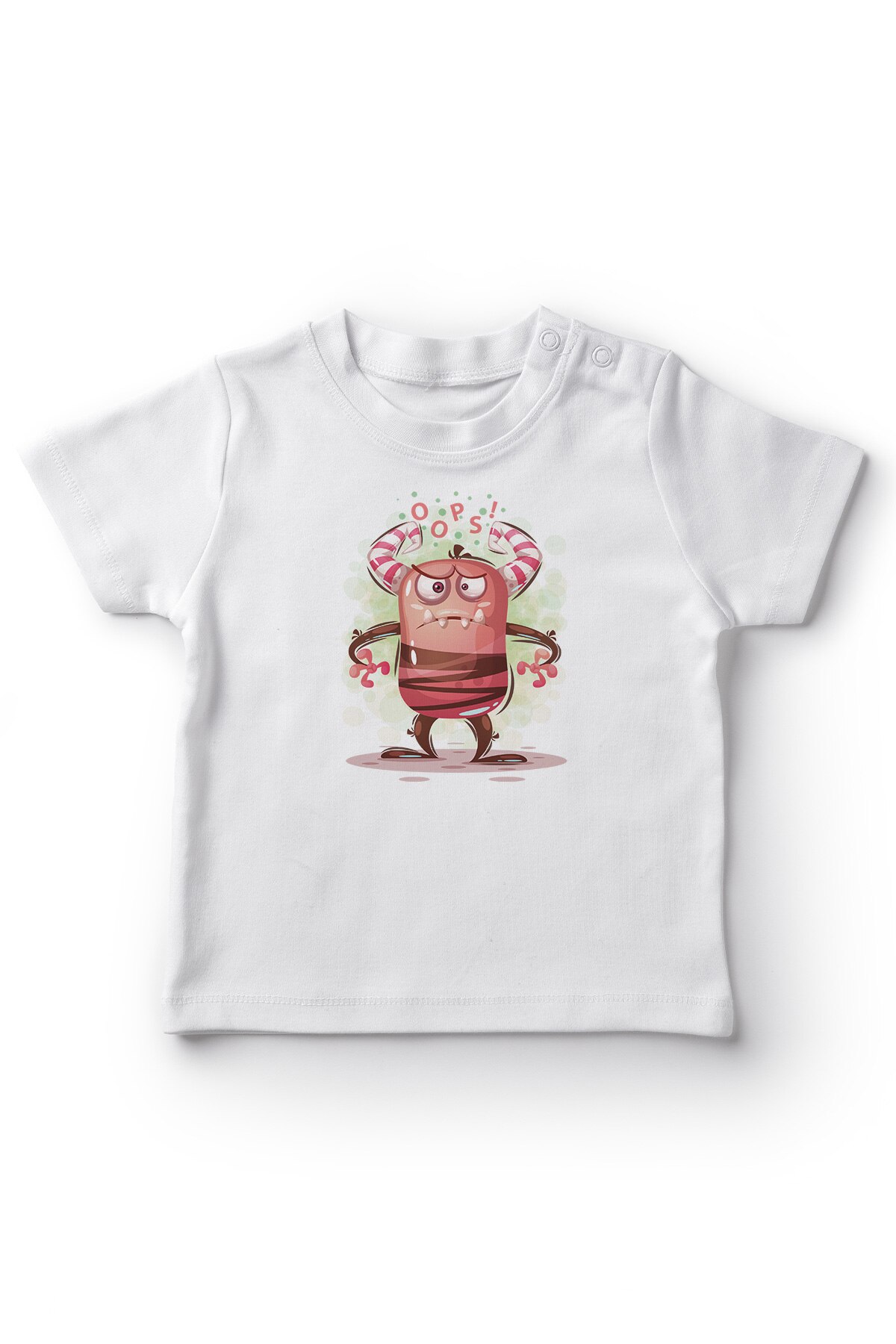 Angemiel Baby Angry Candy Unicorn Monster Girl Baby T-Shirt White