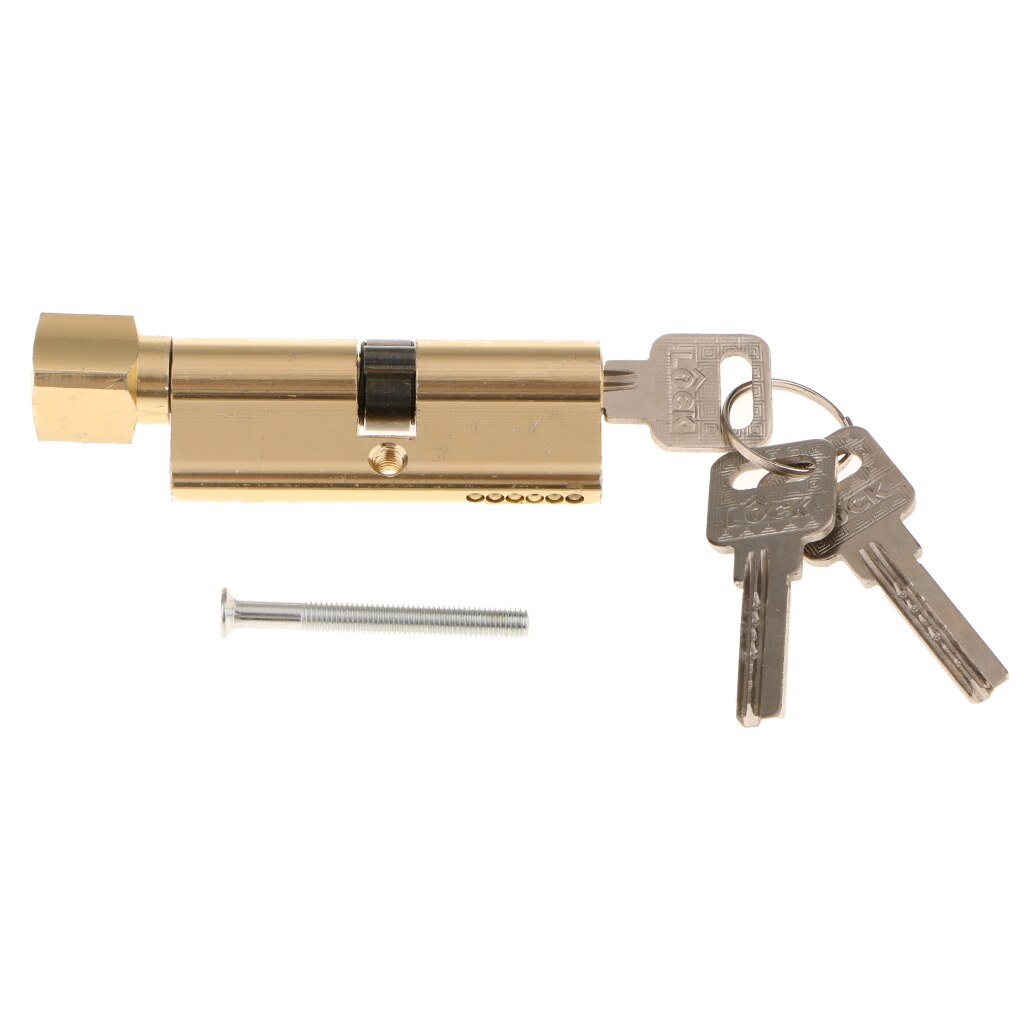 90mm Cylinder Lock with Thumb Turn Zinc Alloy Body Brushed Finish Lock Core Euro profile Cylinder Lock